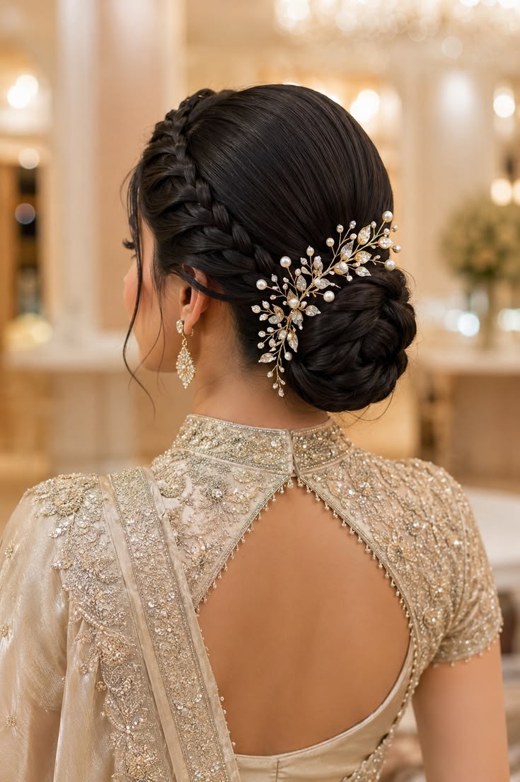 Student learning basic hair styling and professional salon techniques at LA International Academy
